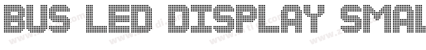 bus led display smal字体转换